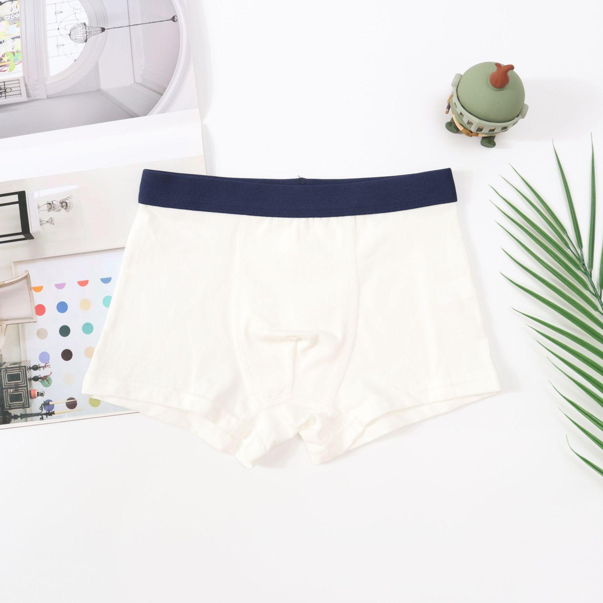 

Боксеры-брифы из чистого хлопка для мальчиков - Класс А, Доступны в размерах S, M и L для детей и подростков Small (15-27 lbs)