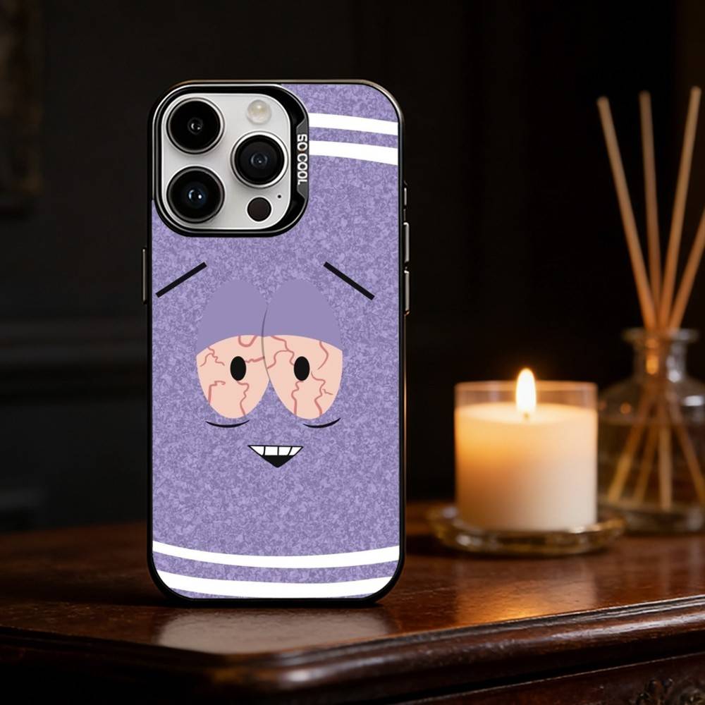 S-South Park T-Towelie Phone Case For iPhone 17 16 15 14 13 12 11 Pro Max Plus Silver Matte Black Cover