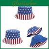 Amerikanische Flagge Canvas Fischerhut mit breiter Krempe zum Sonnenschutz und Sonnenschutz