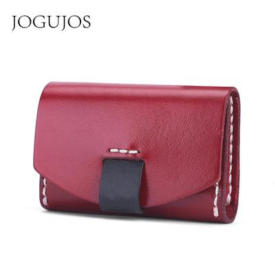 JOGUJOS Genuine Leather Women's Coin Purse and Card Holder - Fashionable, Versatile, and Hot-Selling Wallet.