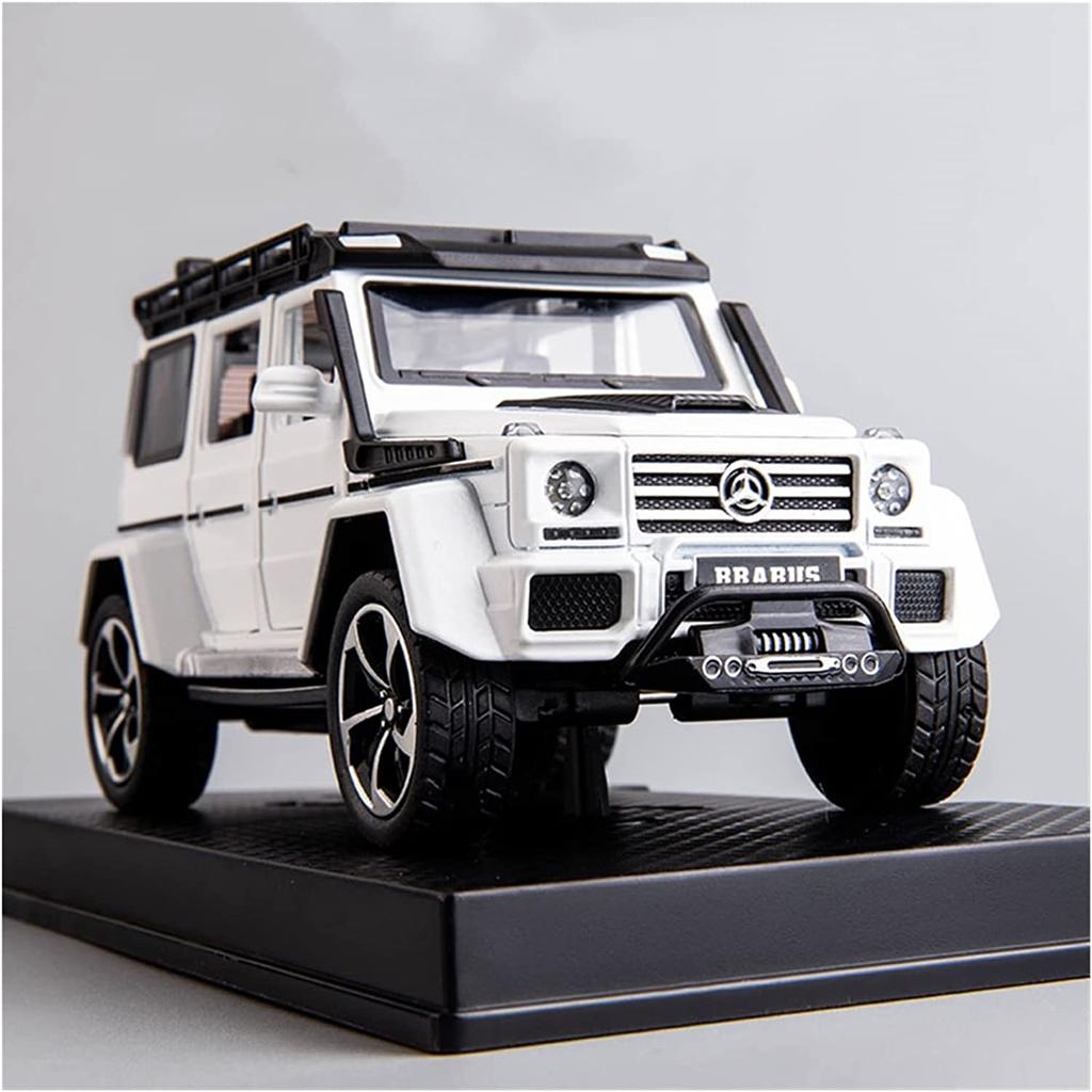 Model de mașină Benz G550 la scară 1/32 de jucărie, mașină de jucărie cu tragere înapoi cu sunet și lumină pentru copii mici, băieți, fete, colecție de cadouri