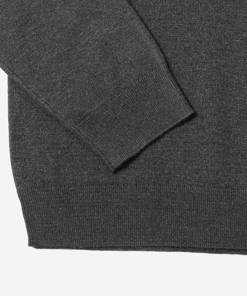 ADHOC Unisex Basic Mock Neck Knit (Dk-Grey) (Hcalka2)