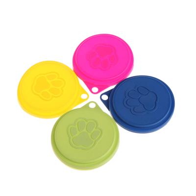 Tampas de Lata para Cachorro Tampas de Silicone para Latas de Comida Úmida para Pets Tampa de Armazenamento Tampa Superior de Lata Conjunto de Suprimentos para Latas Silicone Reutilizável para Alimentação de Pets