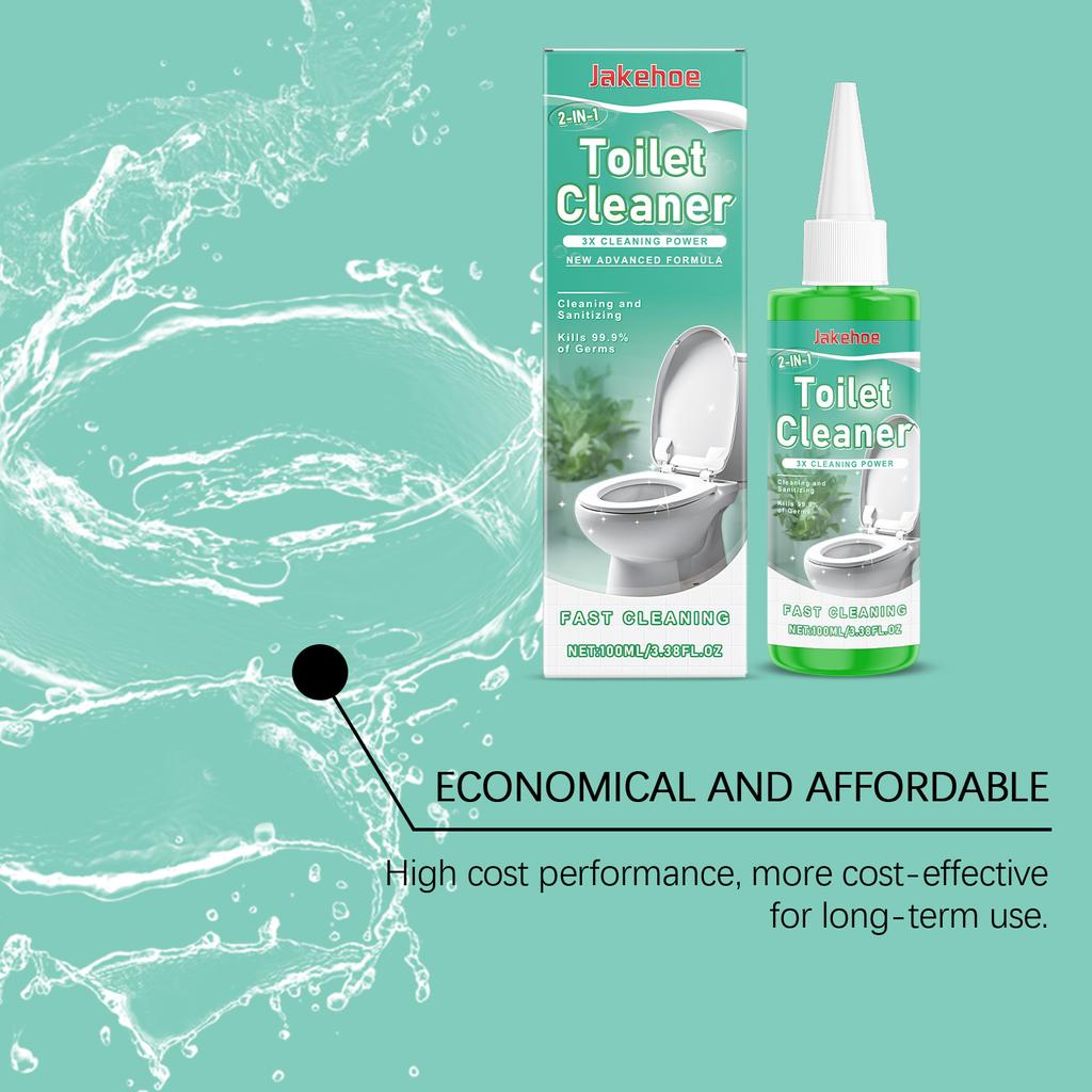 JAKEHOE Toilet Bowl Cleaner Toilet Stain Removal Cleaning Toilet Deodorization Deep Cleaning Fresh Odor