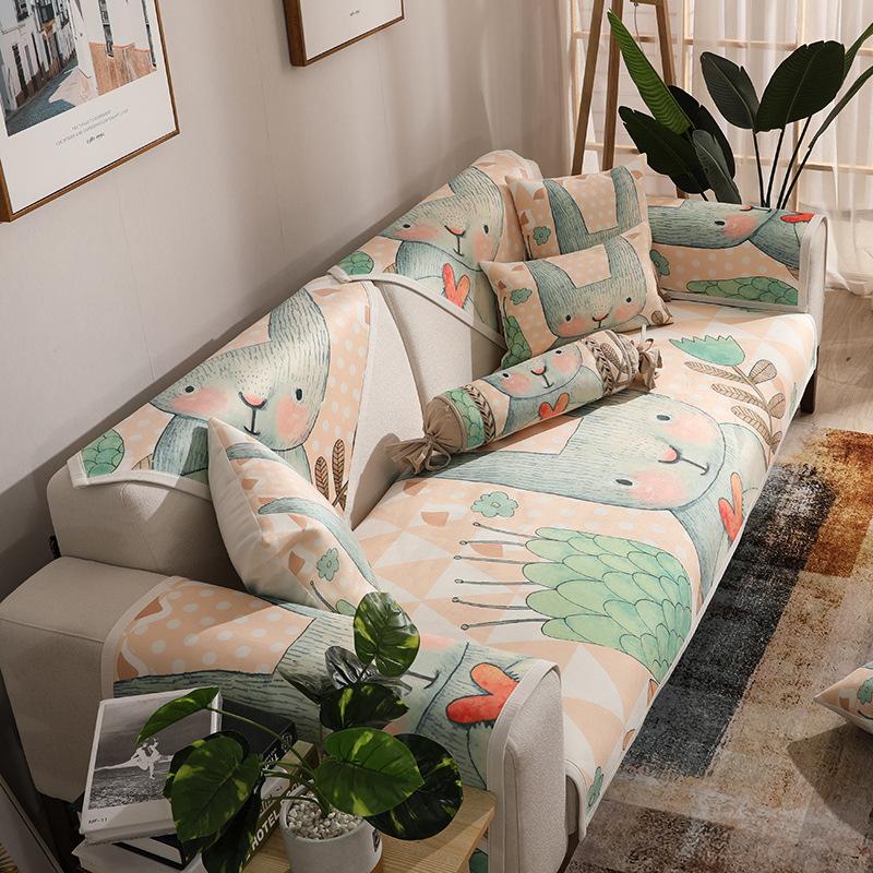 

Современный чехол для дивана из синели для декора гостиной, диванная подушка для домашних животных, собаки, детский коврик, защитный чехол для дивана, мягкое утолщенное полотенце для дивана pillowcase 45cm 1pcs