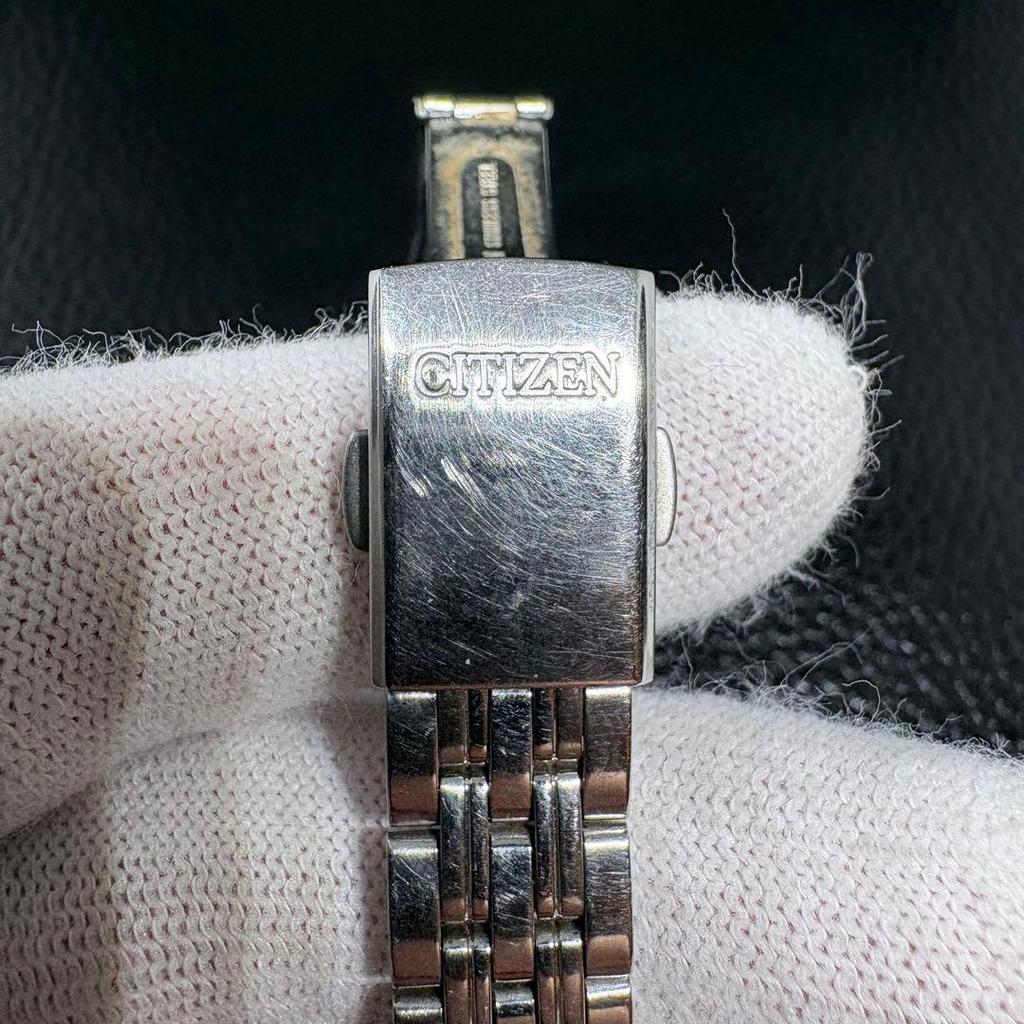 Used CITIZEN Eco Drive 10 ATM Water Resistant Working Product Black Watch Ladies