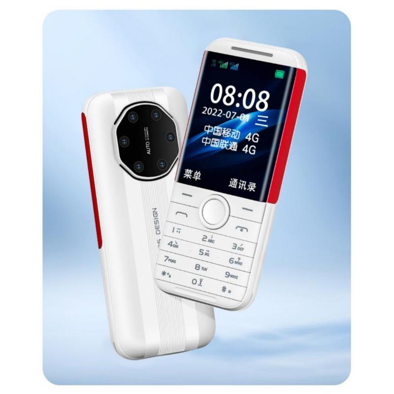 H29 4G CellPhone 2.8inches Screen Dual SIM Card Cheap Feature Phone Alarm Clock Recorder Flashlight Bar Feature Phone