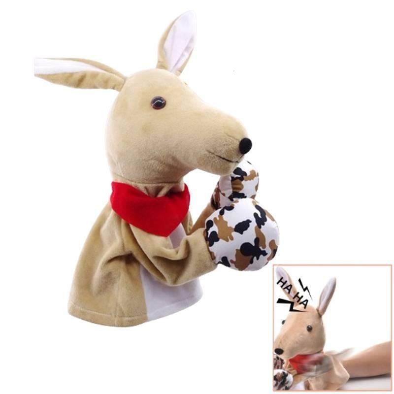 Adorable Plush Boxing Hand Puppets With Sound Interactive Cartoon Toy For All Ages