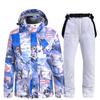 Korean Style Winter Ski Suit: Warm, Thickened Set for Men & Women