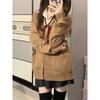 Spring-Fall JK Uniform Knit Cardigan Sweater Set for College Girls
