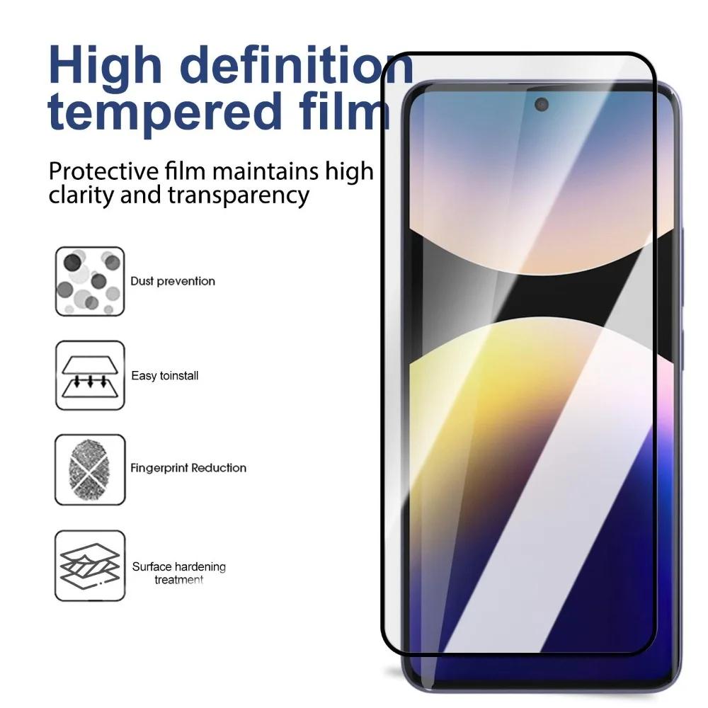 3-1Pcs Tempered Glass for Redmi Note 13 Pro 14 4G 5G Dust Free Easy Installation Screen Protectors Anti-Scratch Protective Film
