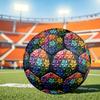 1pc Colorful Geometry Themed Soccer Ball, Size 5, Lightweight PVC Material, Outdoor Training Soccer Ball Gift. Q62270
