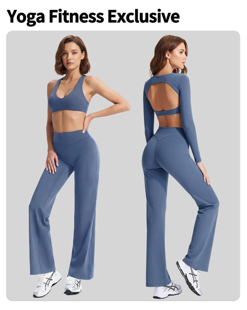 Women's High-End Padded Yoga Wear for Autumn/Winter: Slimming Long-Sleeve Sportswear for Pilates, Running, Fitness