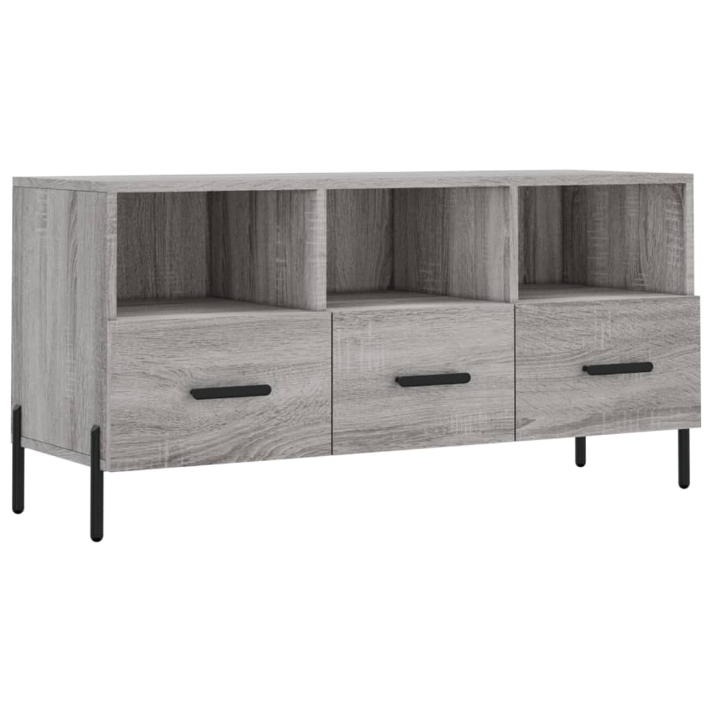 TV Cabinet Gray Sonoma 102 x 36 x 50 cm Particleboard