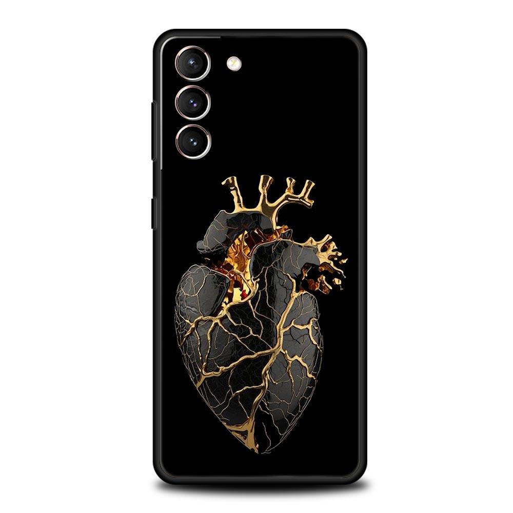 Creative Heart Medical Phone Case For Samsung Galaxy S25 Edge S24 S23 S22 S20 Ultra S21 FE 5G S10 Plus Soft TPU Cover