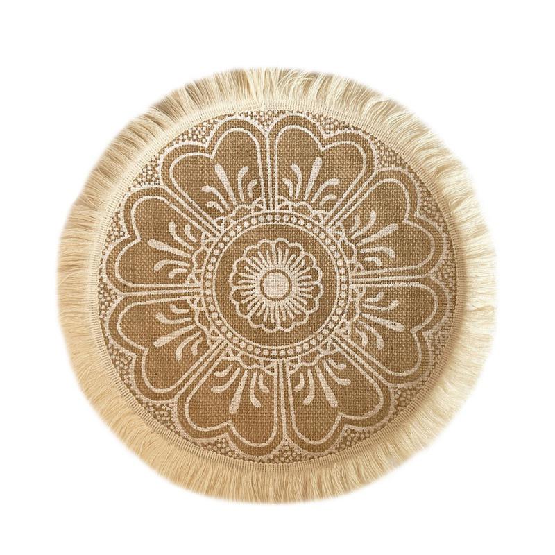 1 Stück Leinen Tischset Foto Requisite Dekoration Tischset Hitzebeständig Rutschfest Zuhause Waschbar Schüssel Tasse Untersetzer