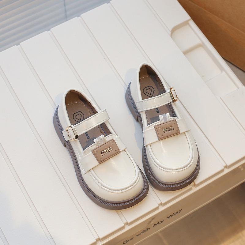 Scarpe Mary Jane Bambina Stile Britannico Scarpe Piatte Casual Principessa per Bambini