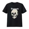 The Damned Skull Print T Shirt Unique Punk Rock Style for Bold Fashion Statements Vintage Washed Streetwear Breathable Casual
