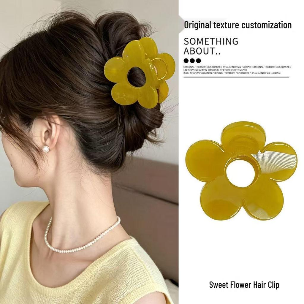 Koreanischer Eleganter Kürbisbogen Polka Dot Haarspange - Groß, Cremige Texturierte Hochsteckfrisur-Accessoire