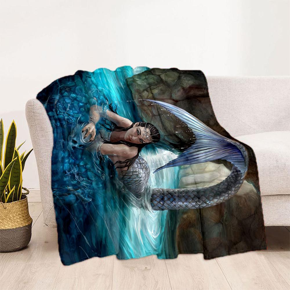 Gothic Style Blanket Soft Warm Cozy Perfect for Seaside Office Chair Four Seasons Universal Playful Design Best Holiday Gift for Friends Family