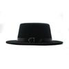 Ny Filthatt Herre Fedora-hatter med Belte Dame Vintage Trilby-luer Ull Fedora Varm Jazzhatt Chapeau Femme filt Panamahatt