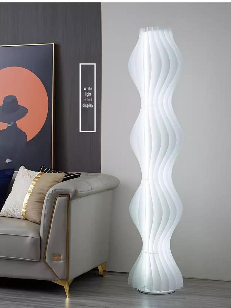 Nordic Cream Style Grass Skirt Floor Lamp for Living Room or Bedroom - Trendy Sofa Side Table Lamp