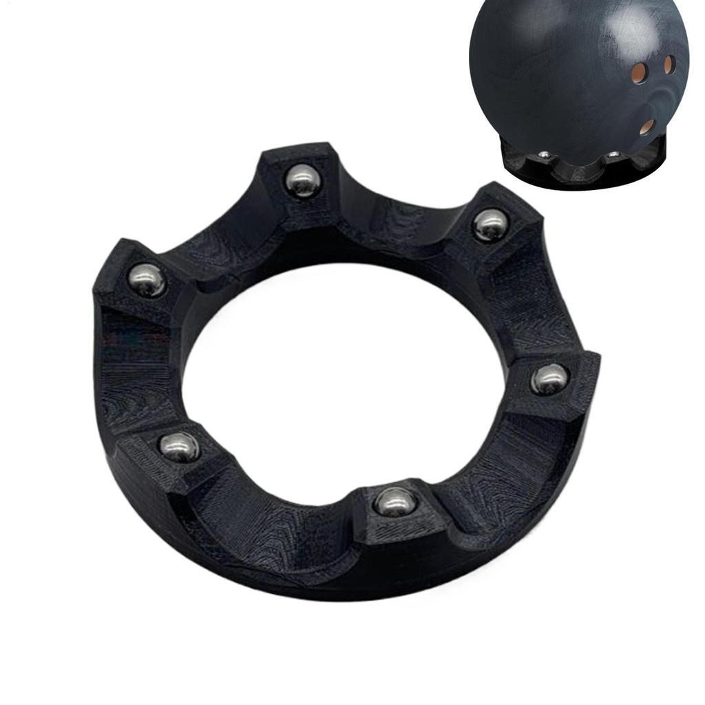 Bowling Ball Holder 360 Degree Rotation Cleaning Stand Rotating Ball Cup Polishing Pad, Bowling Ball surface maintenance tool