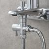 1/2 Brass T-Adapter Bidet Adapter for Bidet Sprayer Toilet with Shut Off Valve Finish Hand Held Bidet Attachment