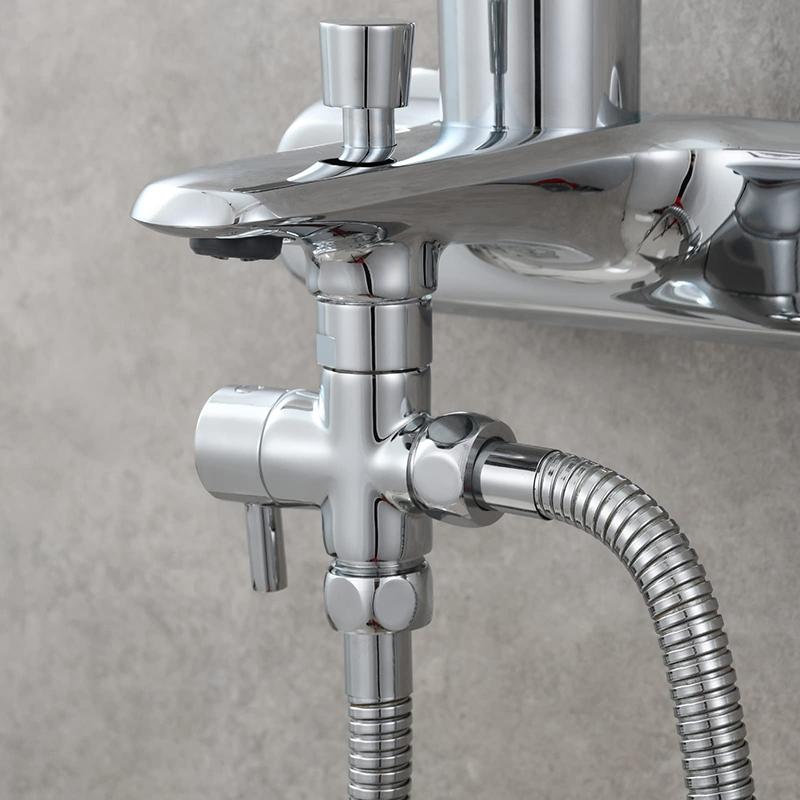 1/2 Brass T-Adapter Bidet Adapter for Bidet Sprayer Toilet with Shut Off Valve Finish Hand Held Bidet Attachment