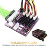 Server  Power Conversion Board 2 Ports  6pin Adapter Card 12V Graphics Power Supply Board for  Mining