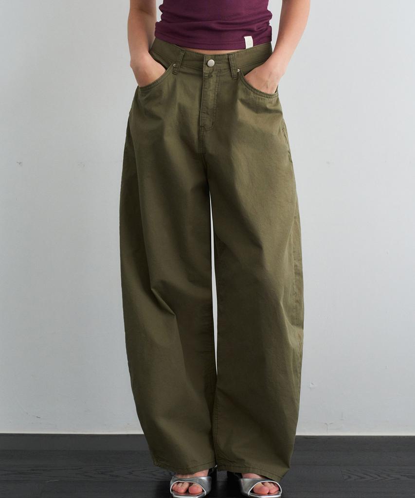 HAINT Vellon Crinkle Balloon Pants 3Col_Khaki