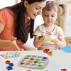 Geometric Puzzles Shape Color Matching Board Preschool Educational Montessori Toys Kids Brain Teaser Puzzle Logic Game with Card