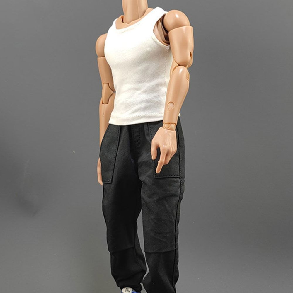Clothes Doll Sports Bottom Soldier Figure Accessory 1/6 Miniature Clothing Soldier Casual T-shirt
