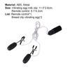 1Set Cozy Breast Clip Unique Smooth Metal SM Nipple Flirting Clip Massage Vibrator Egg for Sex