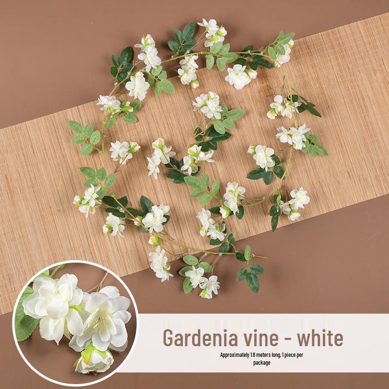 Rattan Plastic Rose Vine Artificial Flowers for Wedding Décor, Ceiling or Wall Hanging, and Air Conditioning Pipe Cover