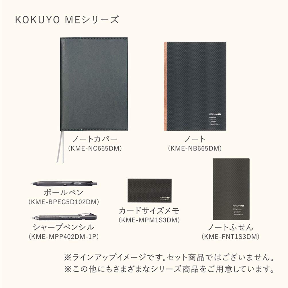 KOKUYO Notebook Cover KOKUYO ME A5 Black GRAYISH BLACK KME-NC665DM