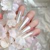Aurora Nail Plating Powder: Ice Clear, Super Bright, Moonlight Magic Mirror Effect, Fine Shimmer.