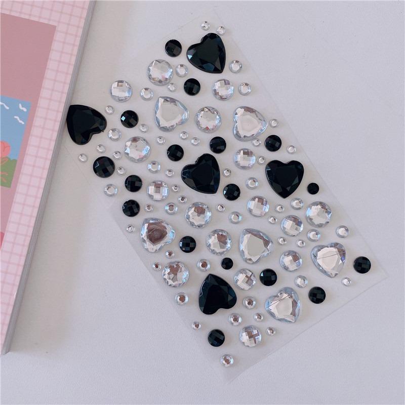 Grande amor diamante adesivo ins 3d coreano diamante decorativo manual adesivo