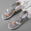 Summer Breathable Mens Casual Shoes Cloth Men Loafers Platform Walking Sneakers Running Shoes Comfort Slip-on Lazy Driving Shoes