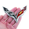 Kcwx2 Car Corvette 60th Anniversary Emblem Sticker Accessories For Chevrolet Cruze Sonic Trax Camaro Captiva Equinox Z71 Aveo Spark SS