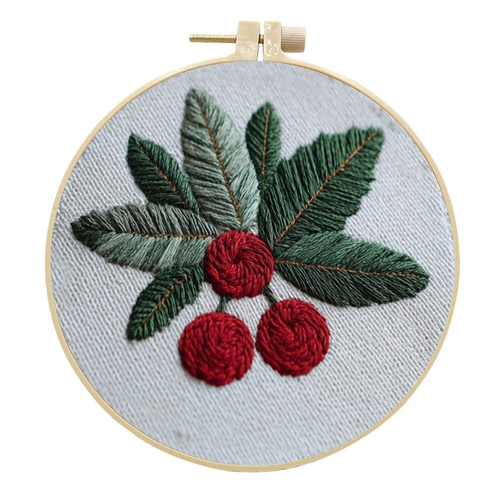 1pc Christmas Pattern Embroidery DIY Craft Kit - Creative Craft Sewing