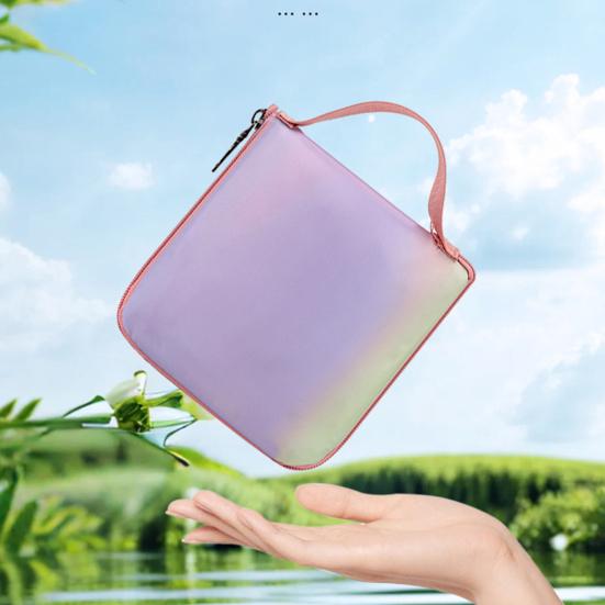 Drawstring Gym Backpack Waterproof Gradient Color Basketball Bag Foldable Sports Backpack for Men Women Soccer Training Swimmers