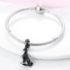 Original Charmscopper Cute Black Border Collie Beads Fit Charms Platabracelets For Women Jewelry Making Fine Gifts