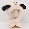 Dog Ears Kids Winter Warm Hat Puppy Baby Ear Protection Hat Cute Hooded Scarf  Cold Weather