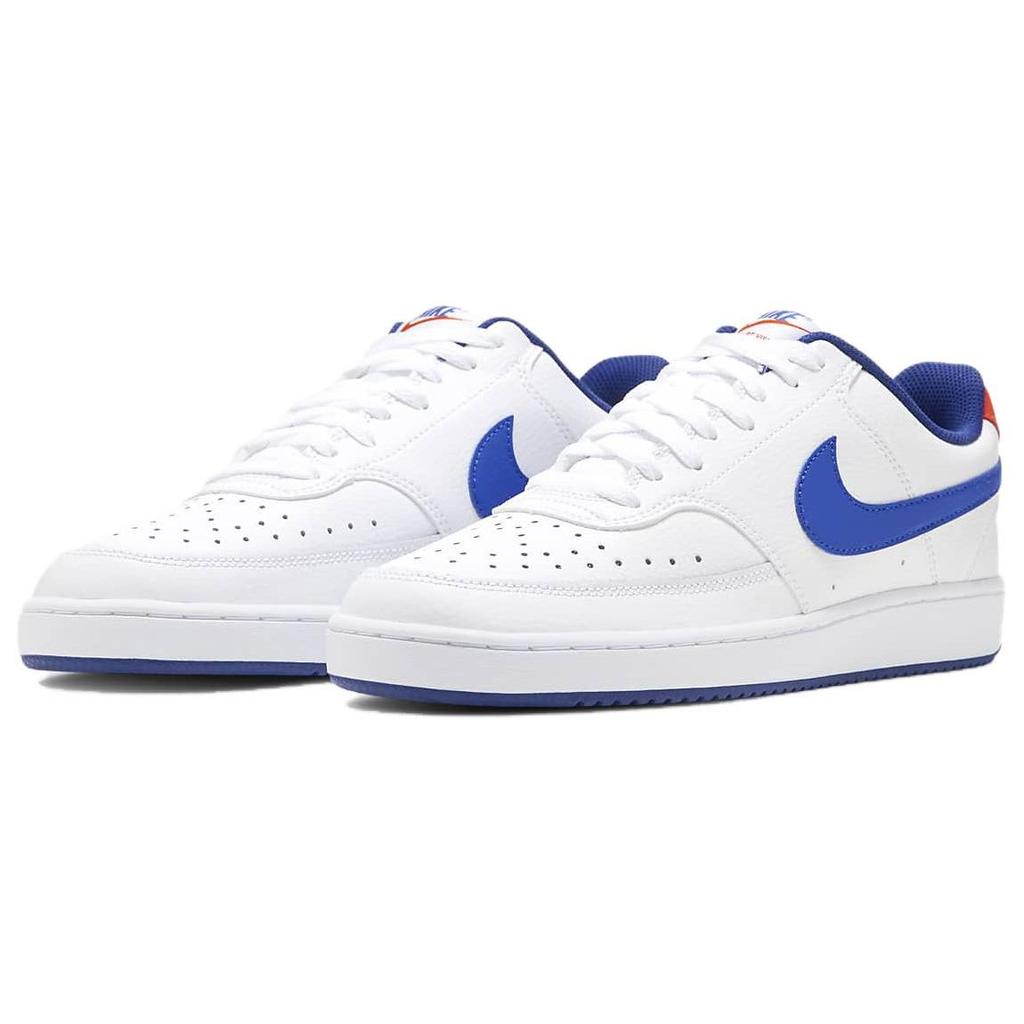 Nike Court Vision 1 Low Casual Slip Resistant Shock Absorbing Durable Low Top Skate Shoes Men Sneaker White Blue Red DN4243-141