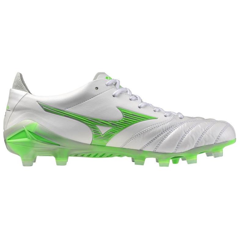 Mizuno Morelia Neo 4 Japan Comfortable Non-Slip Durable Soccer Shoes Unisex Soccer Shoes White Green P1GA253037