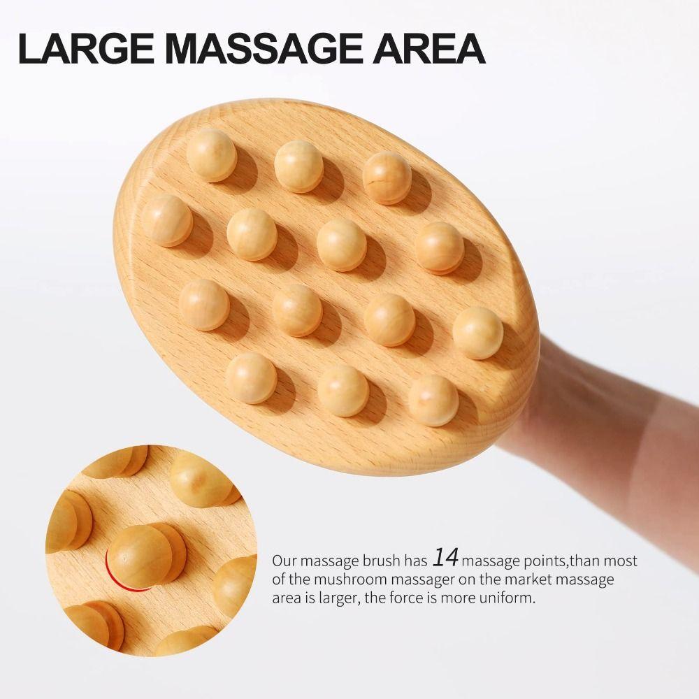 Handheld Design Holztherapie Massagegeräte 14 Perlen Körper Schabewerkzeug Nach dem Training