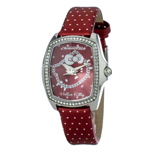 

ChronoTech Hello Kitty ChronoTech Women s Watch Collection Chronotech CT7896LS/41, Red/Red, Strap