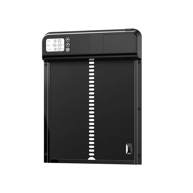 Automatic Chicken Coop Door Opener with Timer Seting & LCD Screen Anti-Pinch Design Full Aluminum Door for Chicken House