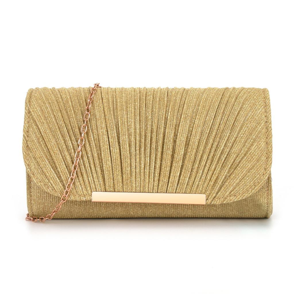 Borsa da sera a busta da donna con glitter, tracolla a catena da signora, borse a spalla, portafoglio Lg lucido, pochette da donna per matrimoni e feste, mini borsa a mano